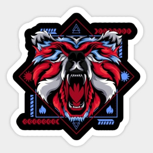 bear roar angry Sticker